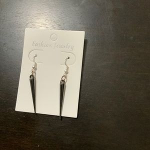 Spike bronze earring